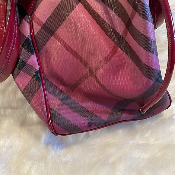 Burberry Raspberry Gradient Supernova Check Bilmore Tote LIMITED EDITION - Picture 6 of 15